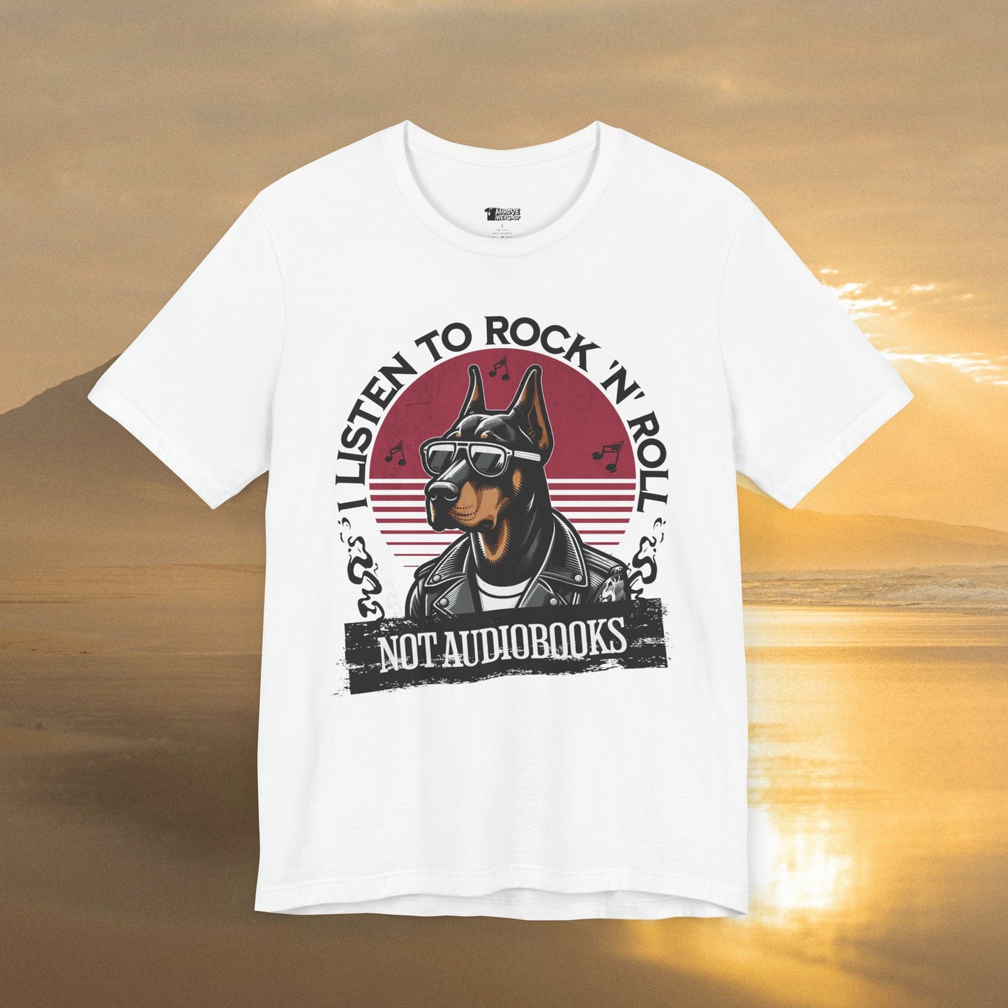 Rock Music and Doberman Lover T-Shirt