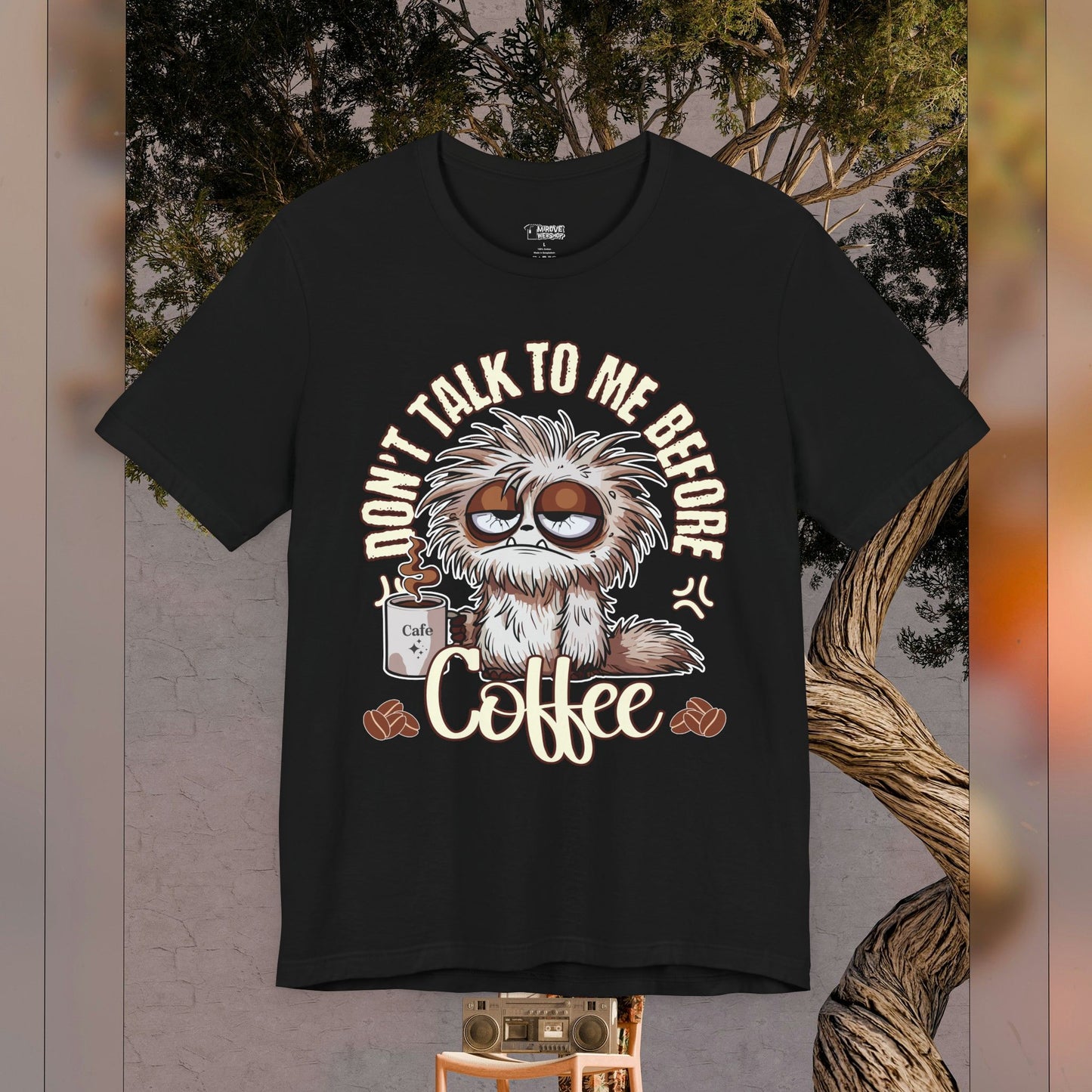 Funny Coffee Cafe Addict T-Shirt