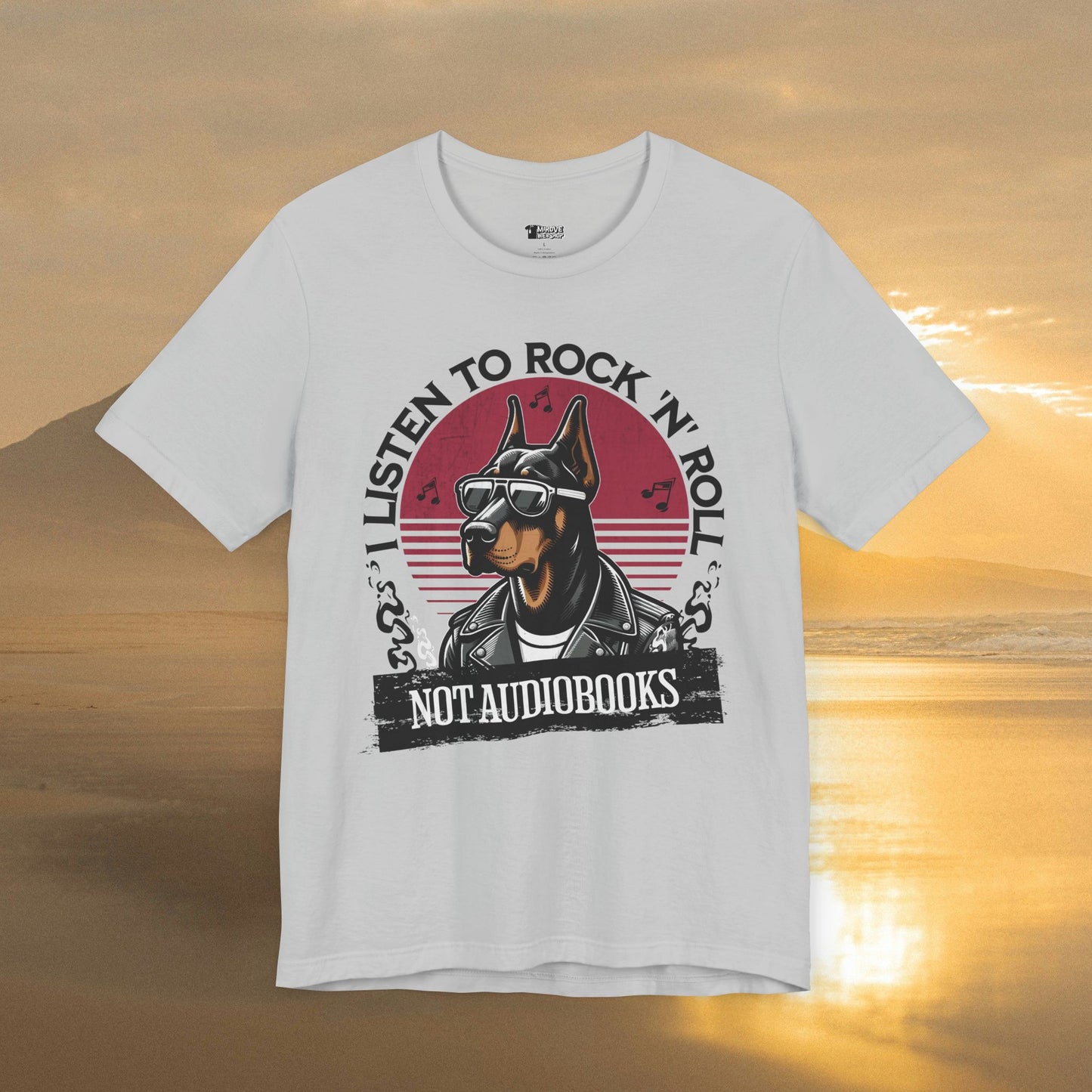 Rock Music and Doberman Lover T-Shirt