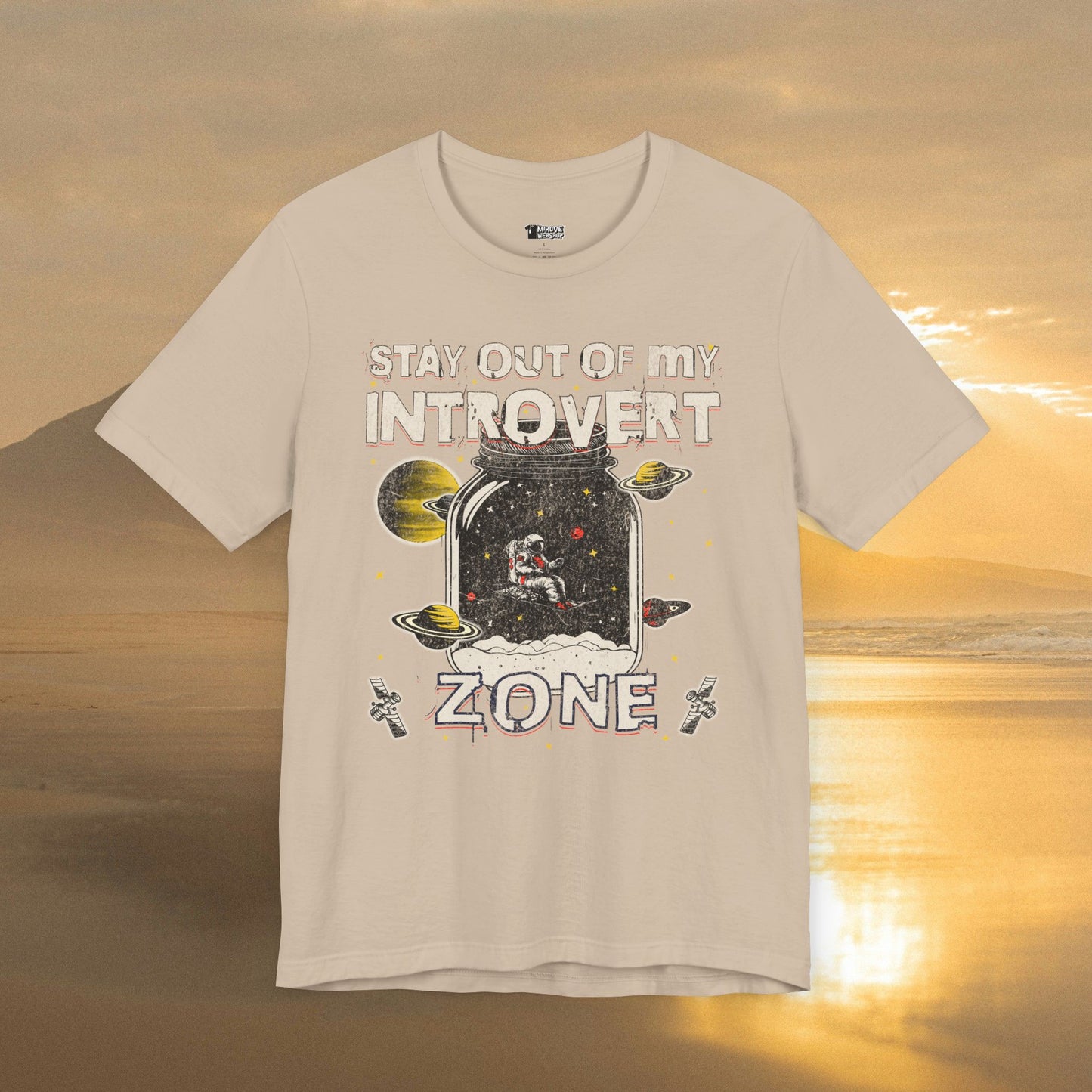 Space-Themed Introvert Zone T-Shirt