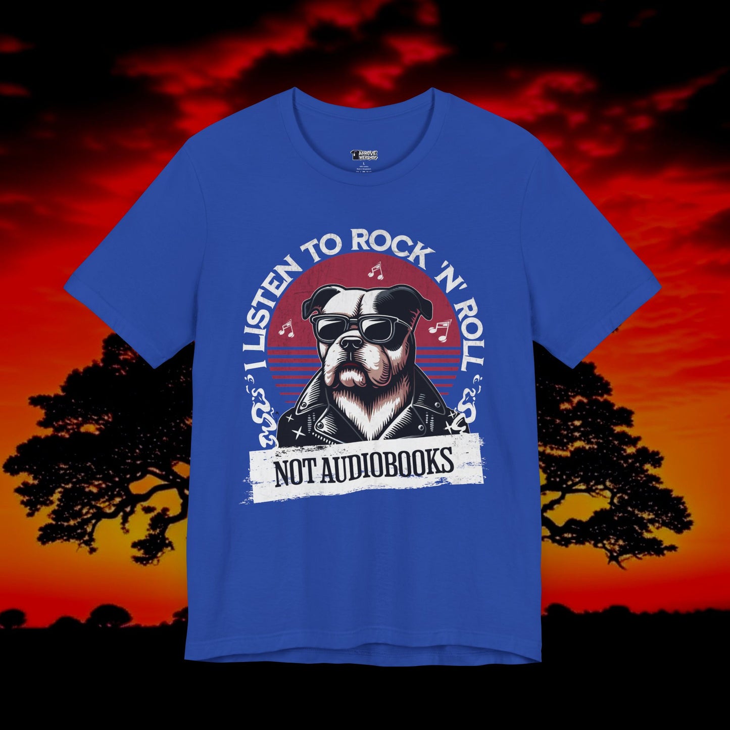 Rock Music and Bulldog Lover T-Shirt