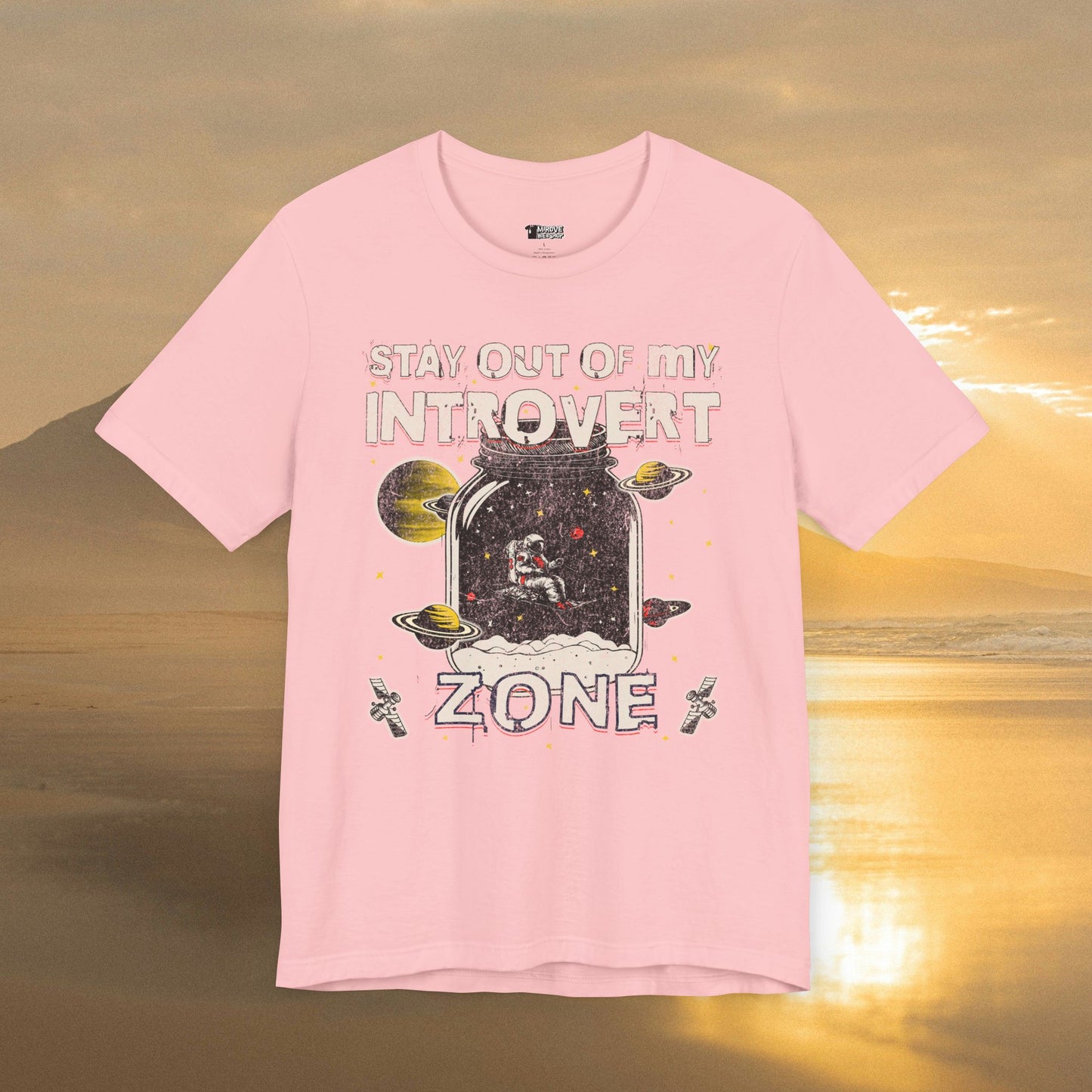 Space-Themed Introvert Zone T-Shirt