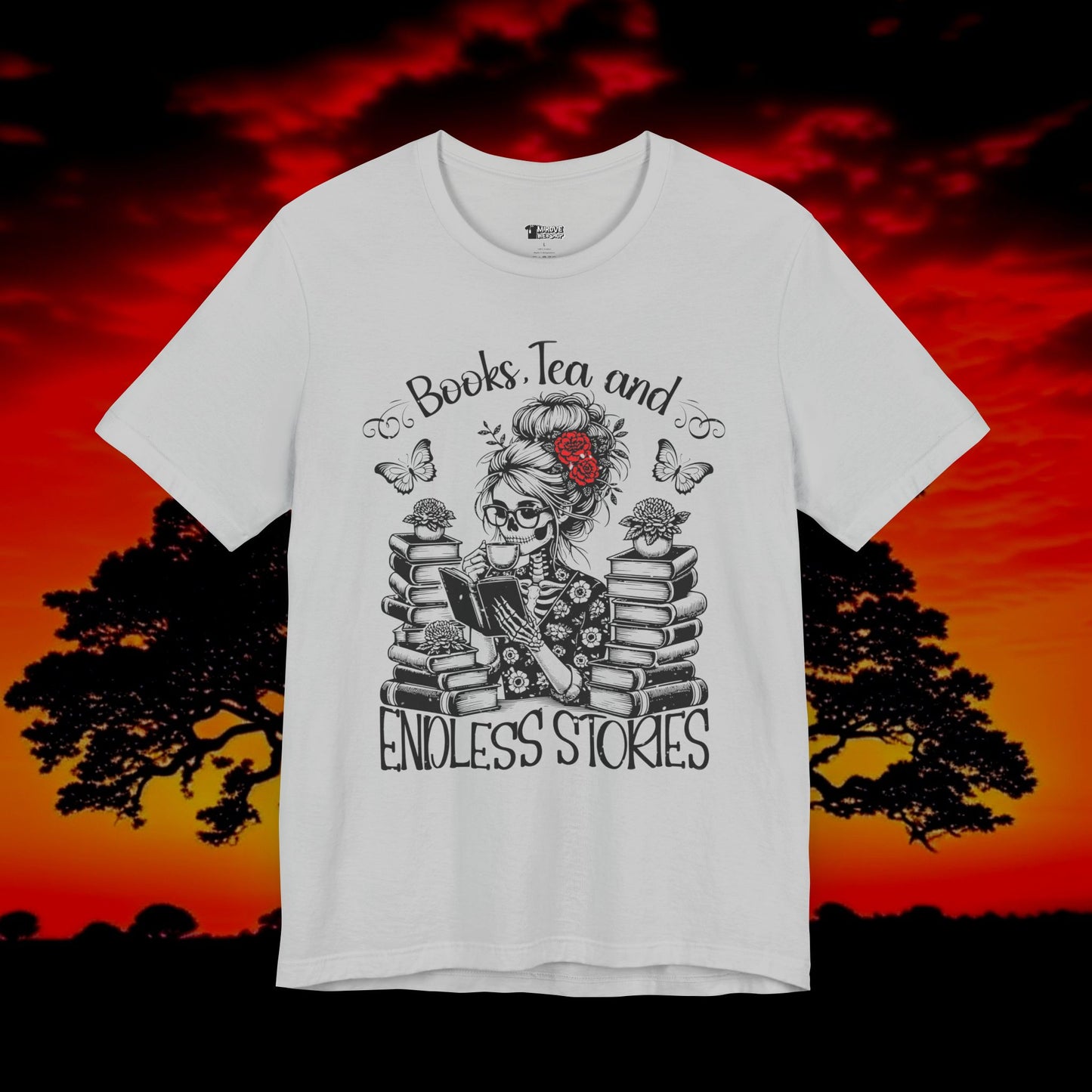 Books, Tea, and Endless Stories T-Shirt