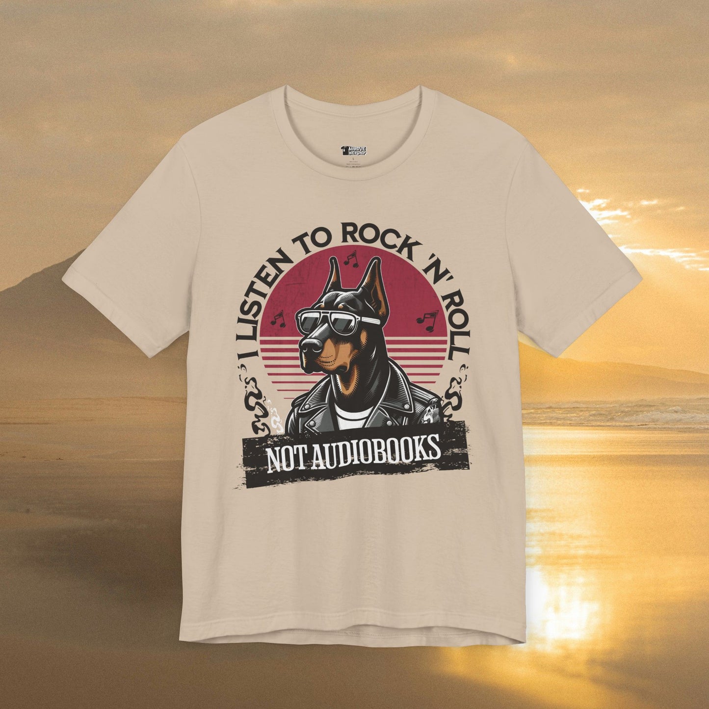 Rock Music and Doberman Lover T-Shirt