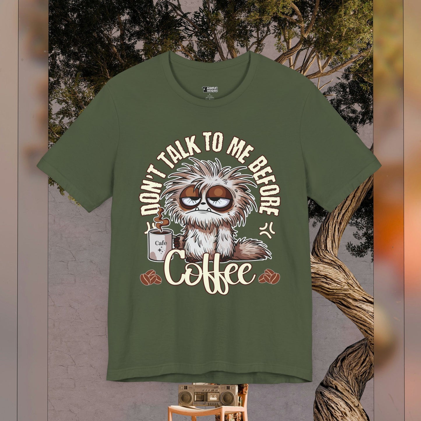 Funny Coffee Cafe Addict T-Shirt