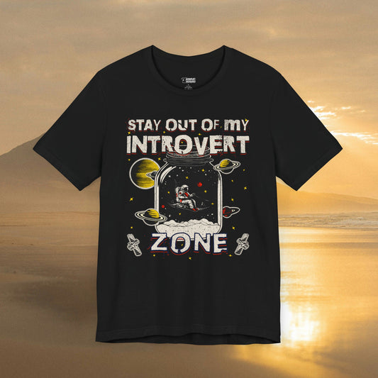 Space-Themed Introvert Zone T-Shirt